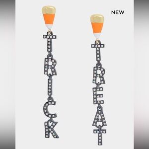 BETSEY JOHNSON Halloween GHOUL FRIENDS TRICK OR TREAT MISMATCH EARRINGS NWT